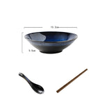 Japanese Style Large Noodle and Salad Bowl Set