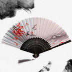 Cherry Blossom Bamboo Hand Fan