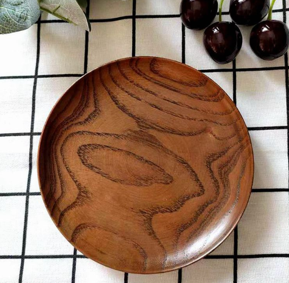 Solid Wood Japanese Dish for Tableware