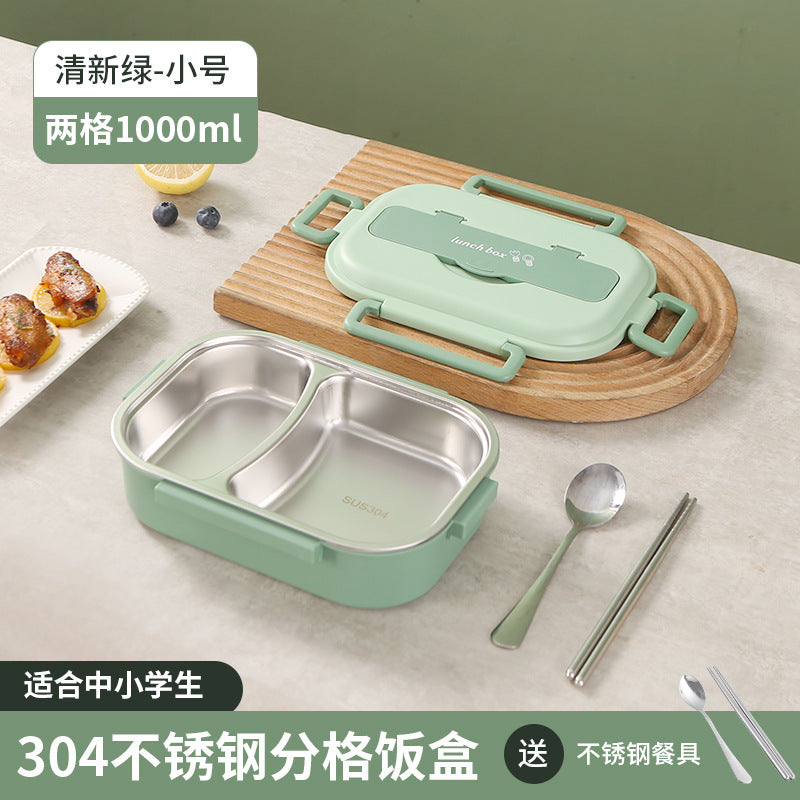 Stainless Steel Bento Box with Five Compartments