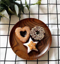 Solid Wood Japanese Dish for Tableware