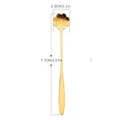 Cherry Blossom Shaped Stainless Steel Dessert Spoon