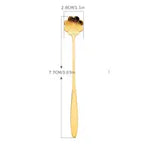 Cherry Blossom Shaped Stainless Steel Dessert Spoon