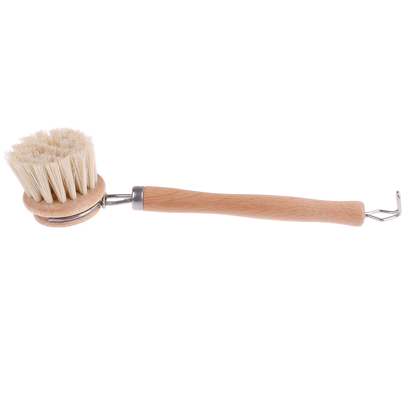 Sisal Beech Bamboo Cleaning Brush for Kitchen Use