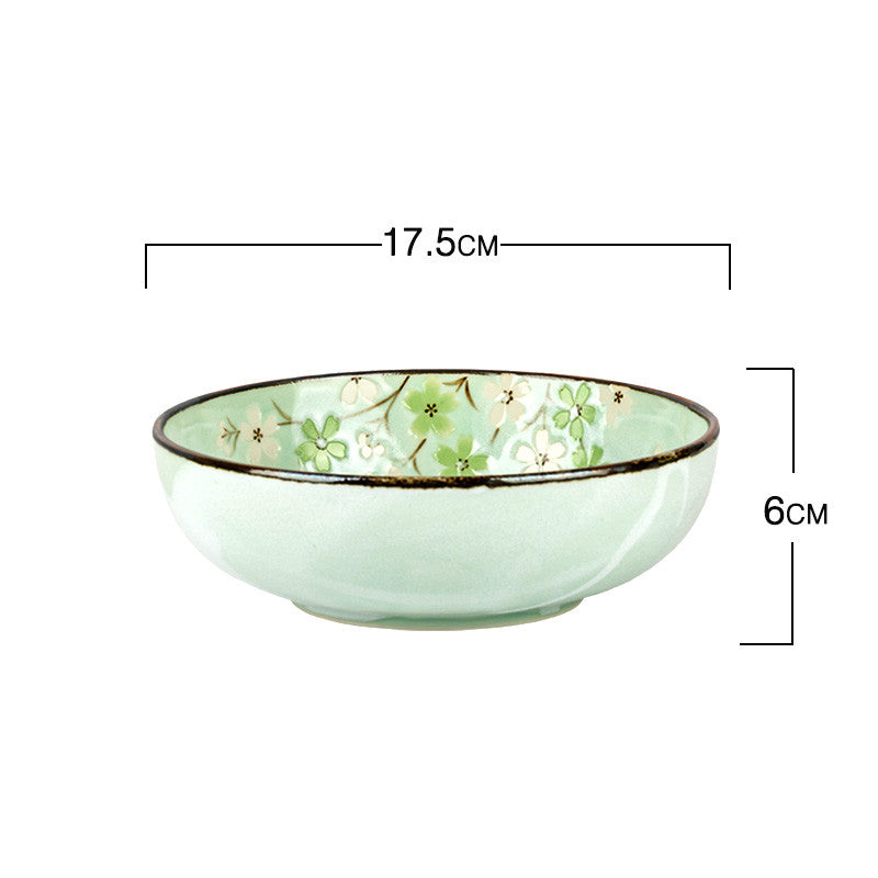 Sakura Blossom Underglaze Rice Bowl
