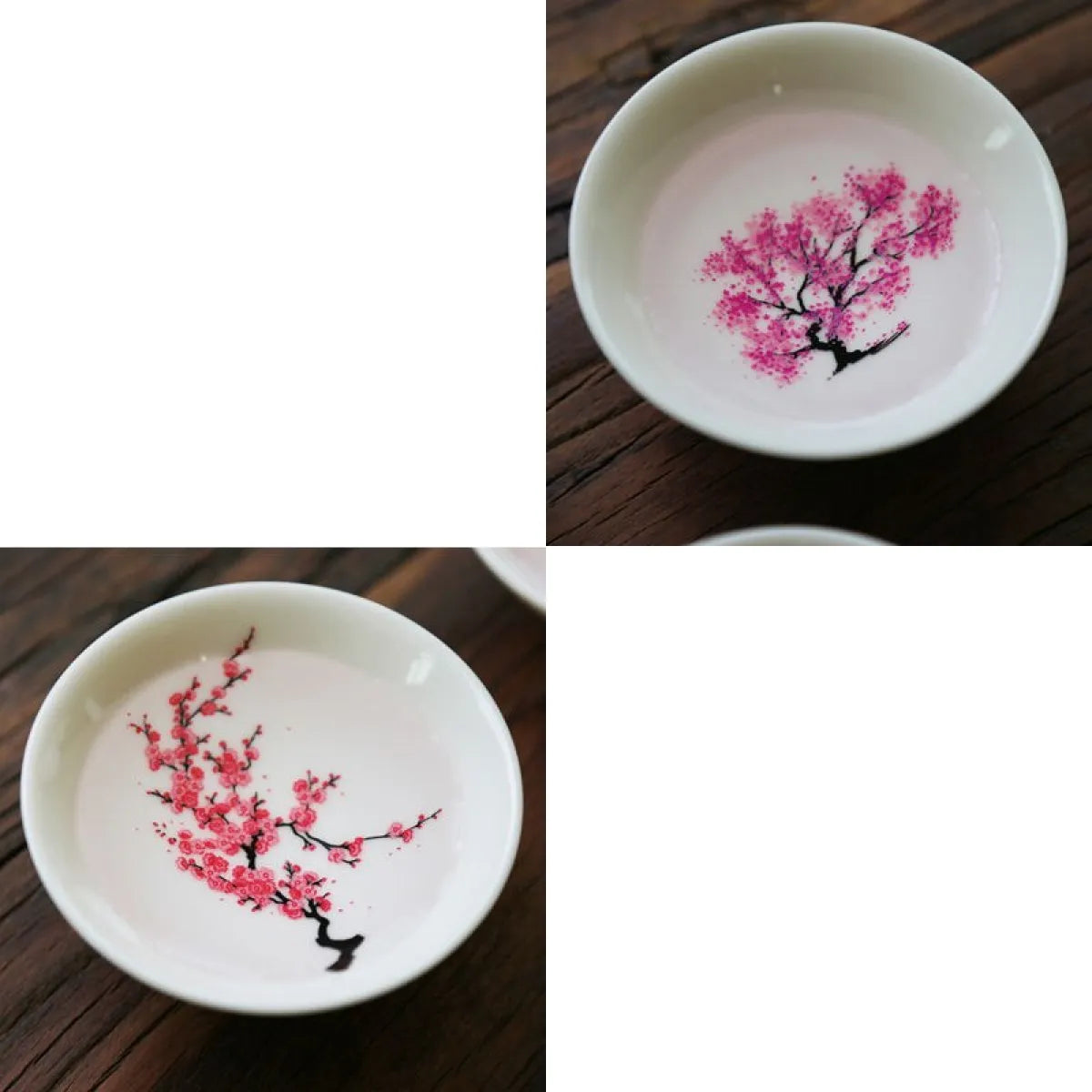 Hot & Cold Color Changing Dish - Japanese Sakura Cherry Blossom Tea Saucer