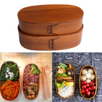 Japanese Cedar Bento Box - Oval Snack Container