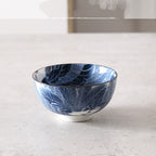 Japanese Traditional Blue Hand Painted Rice Bowls