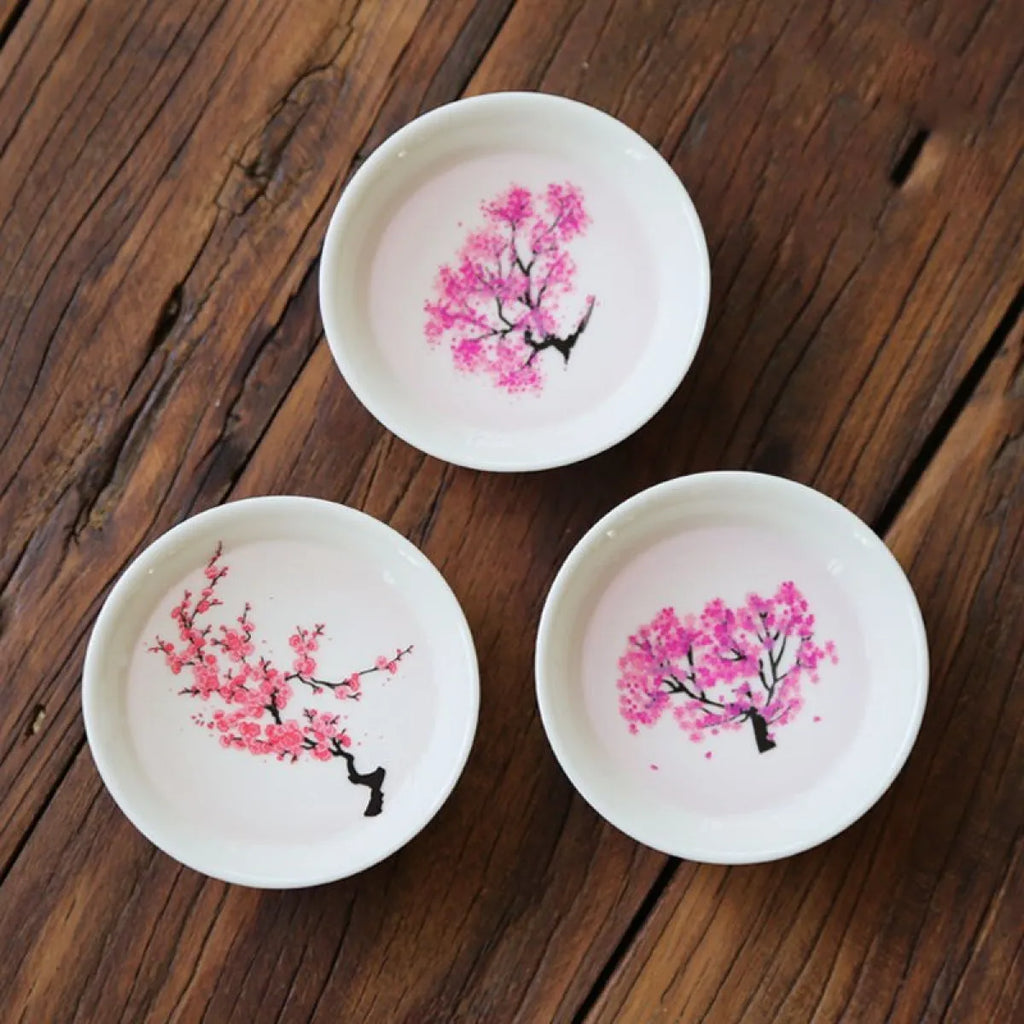 Hot & Cold Color Changing Dish - Japanese Sakura Cherry Blossom Tea Saucer