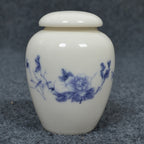 Japanese Tea Canister - Traditional Hand Painted Asian Storage Jar