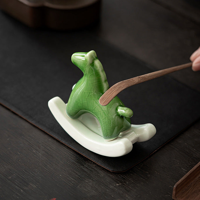 Japanese Tea Pet - Green Horse