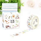 Washi Tape with Romantic Cherry Blossom Design for DIY