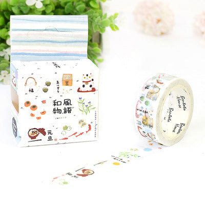 Washi Tape with Romantic Cherry Blossom Design for DIY