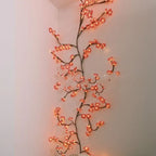 LED Pink Cherry Blossom Flower Willow Vine Light With Remote