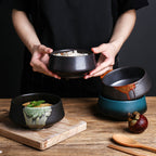 Japanese Ceramic Black Bowl