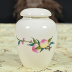 Japanese Tea Canister - Traditional Hand Painted Asian Storage Jar