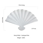 Japanese Ceramic Sushi Fan-Shaped Meal Plate