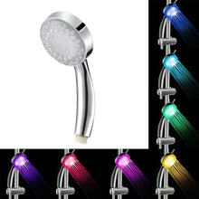 Load image into Gallery viewer, Handheld 7 Color Changing LED Light Water Bath Home Bathroom Shower Head Glow
