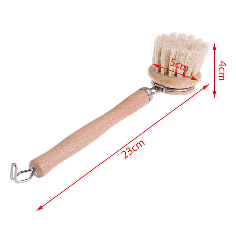 Sisal Beech Bamboo Cleaning Brush for Kitchen Use