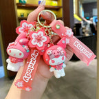 Pink Cherry Blossom Sanrio Cinnamoroll Keychain Decor Hello Kitty Accessory Keychain